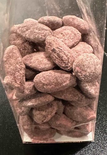 Chocolate-Raspberry Coated Almonds